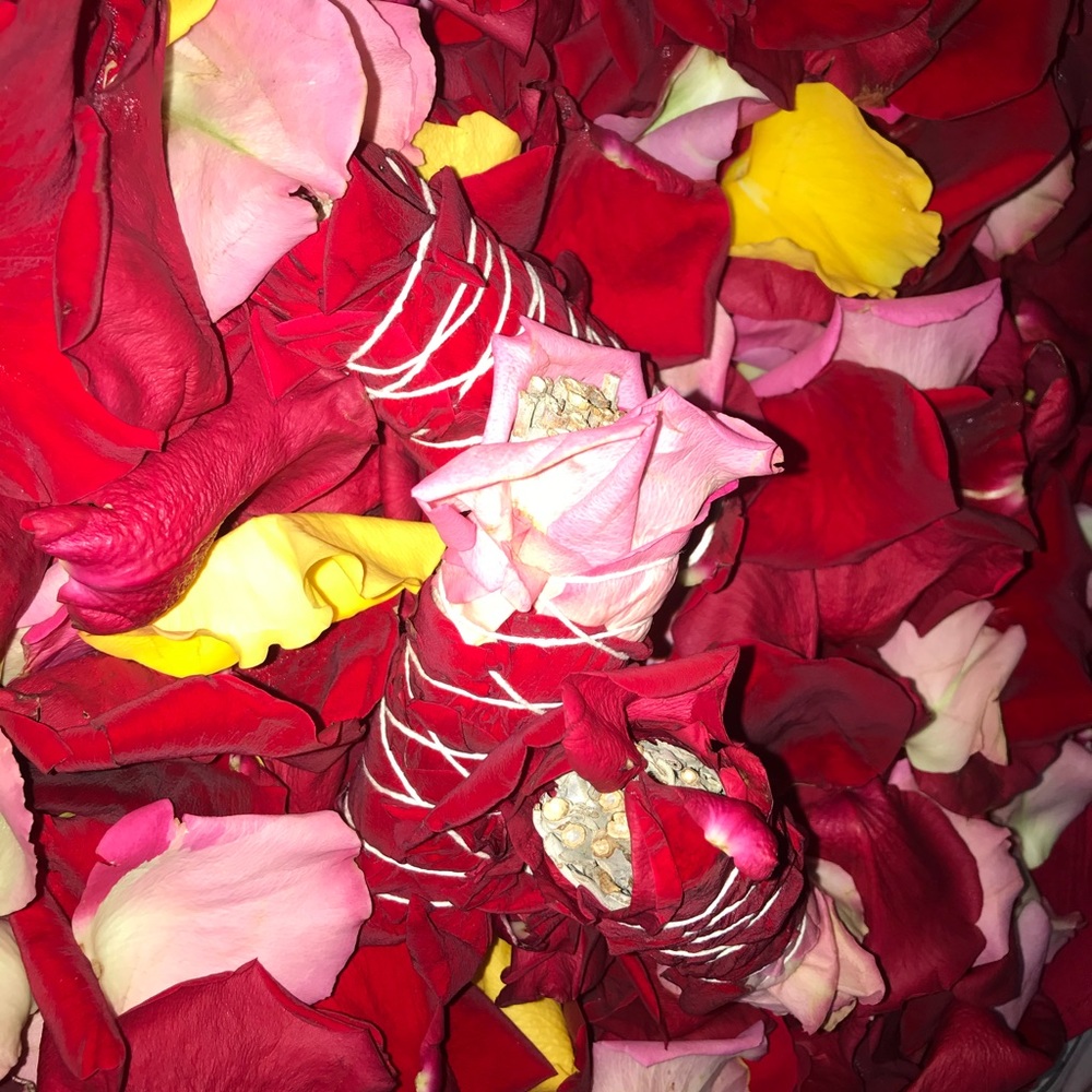Rose Wrapped Sage Stick